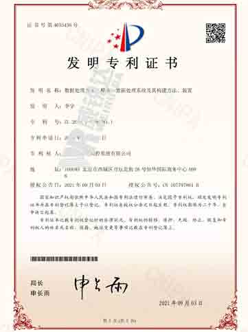 發(fā)明專利證書
